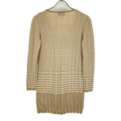 MISSONI ミッソーニ ベージュ ウールナイロン ボーダー ワンピース ワンピース