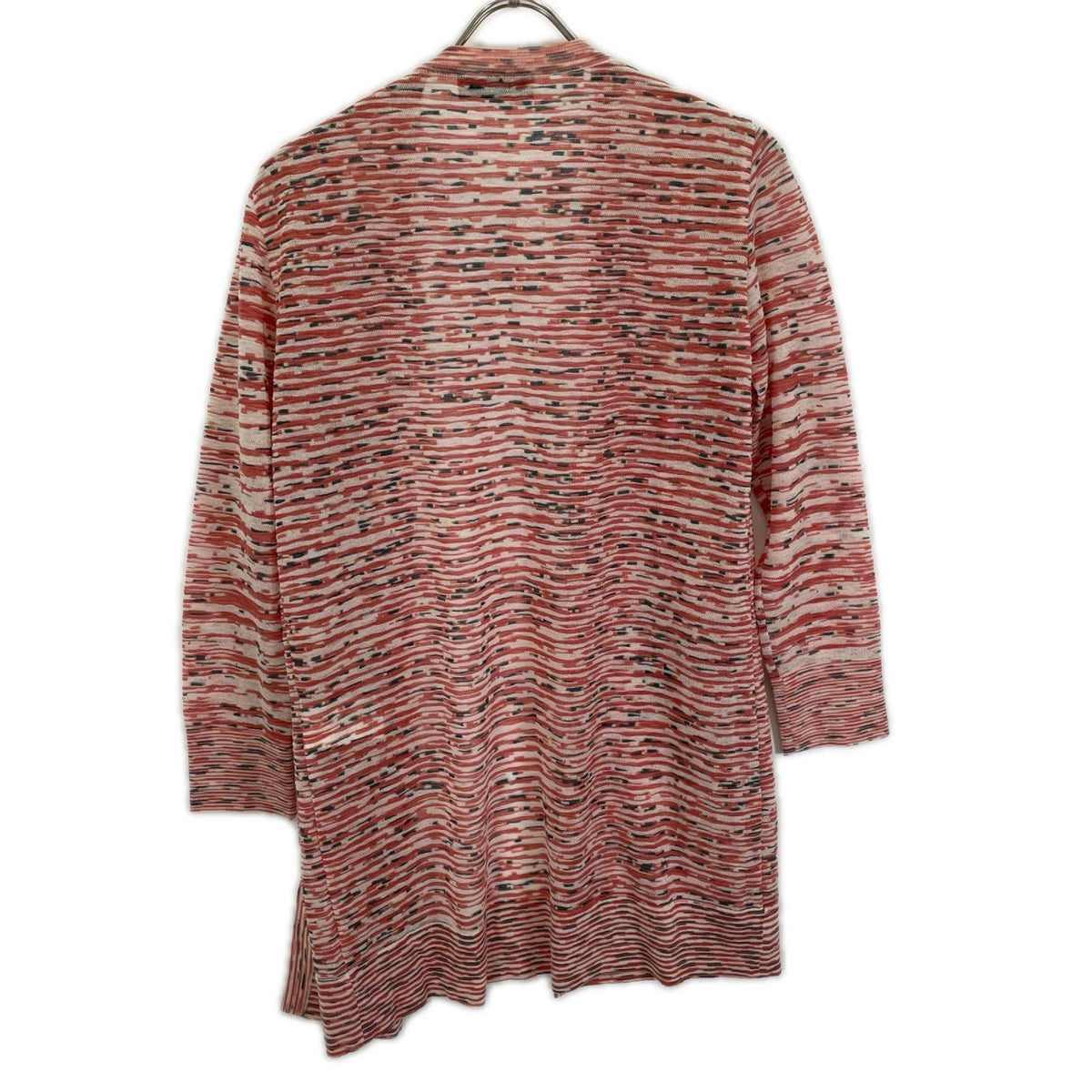 MISSONI ミッソーニ レッド系 ウール ボーダー ロング カーディガン トップス