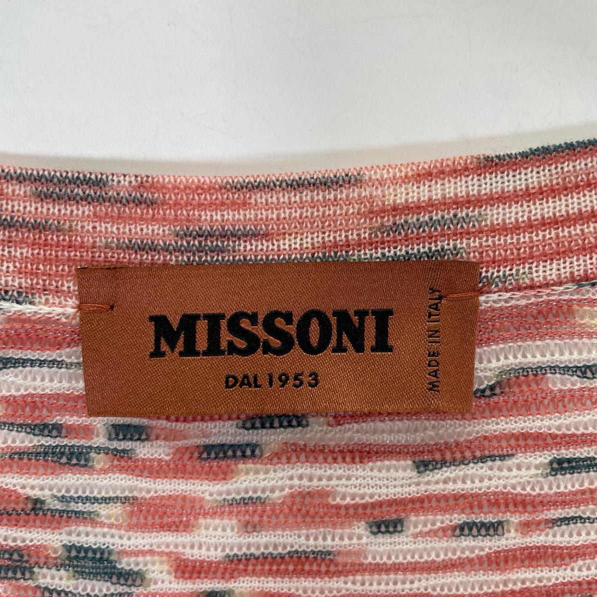 MISSONI ミッソーニ レッド系 ウール ボーダー ロング カーディガン トップス