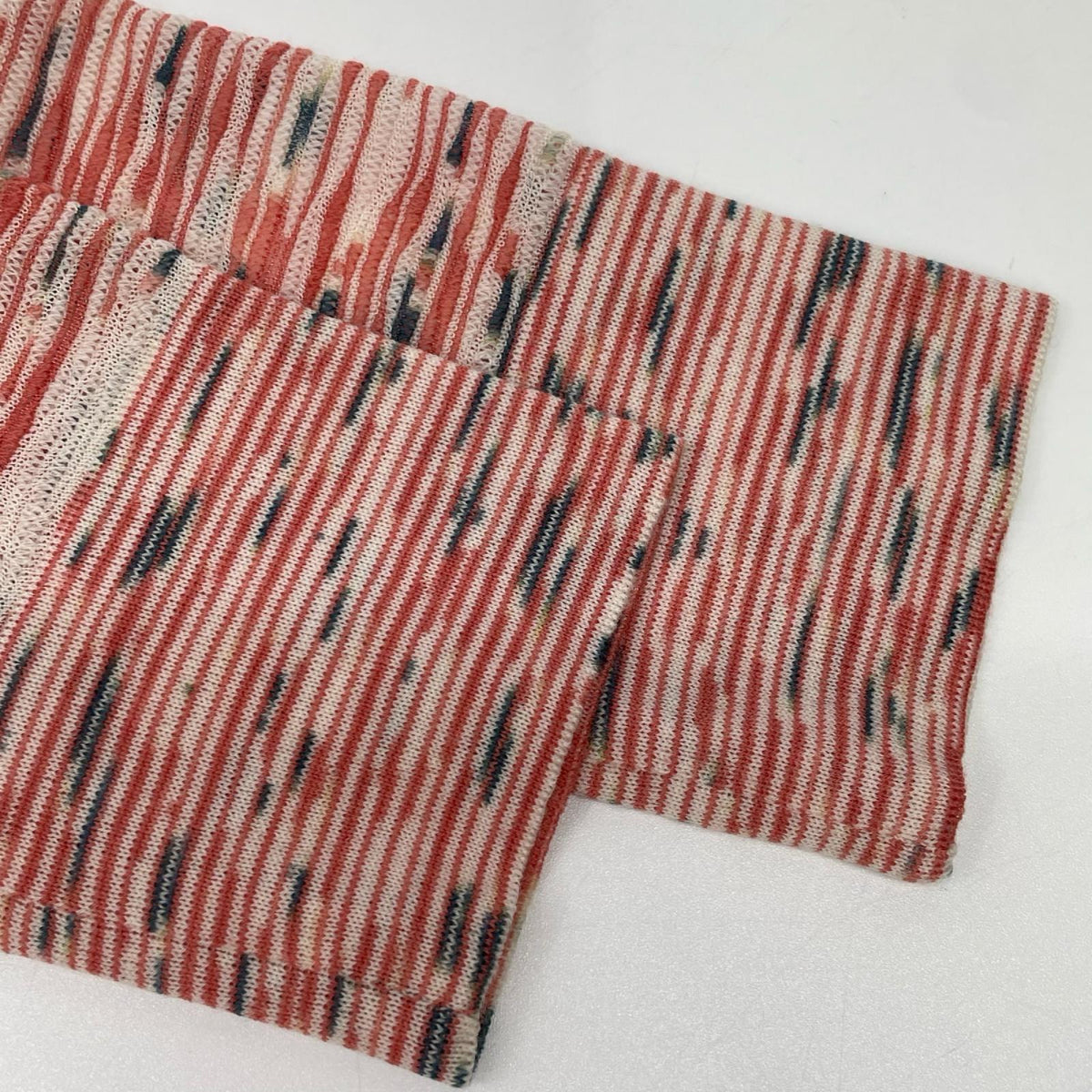 MISSONI ミッソーニ レッド系 ウール ボーダー ロング カーディガン トップス