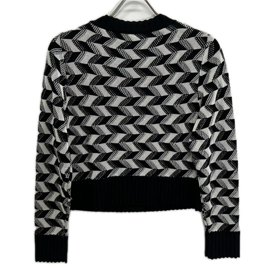 MISSONI ミッソーニ ブラック×ホワイト ウール混 幾何学柄 セーター トップス