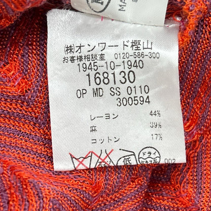 MISSONI ミッソーニ レッド系 リネンコットン混 ジグザグ柄 ワンピース ワンピース