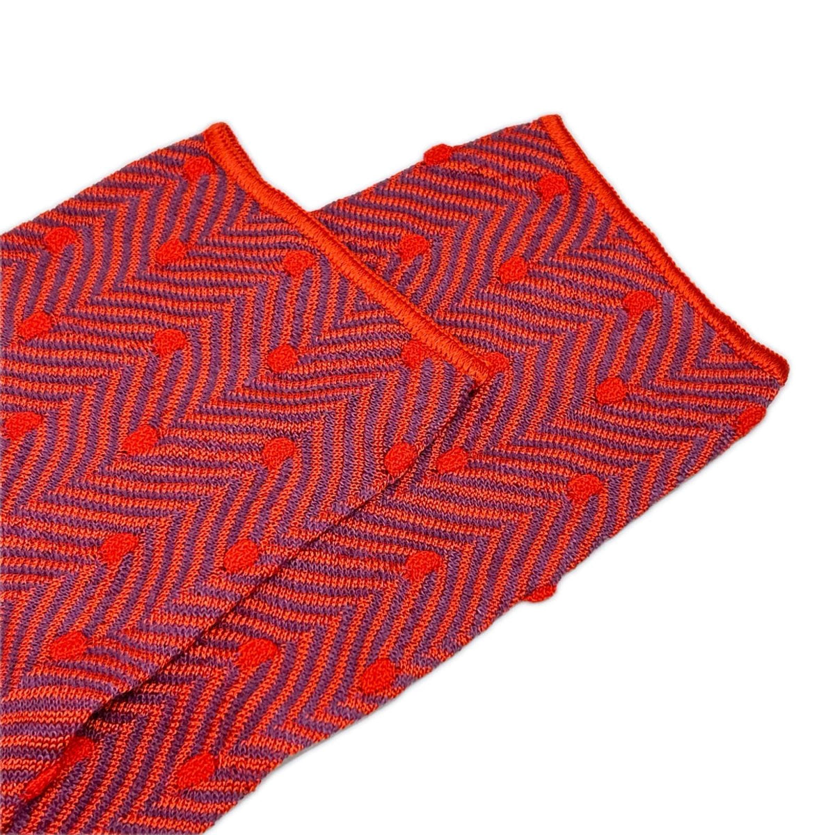MISSONI ミッソーニ レッド系 リネンコットン混 ジグザグ柄 ワンピース ワンピース