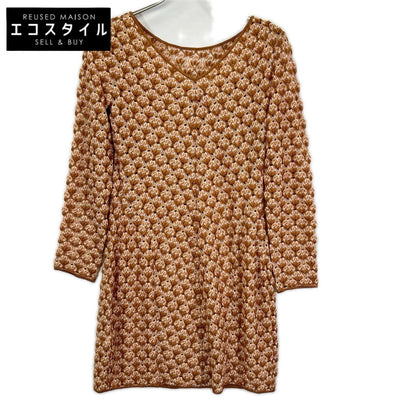 MISSONI ミッソーニ OPMDSS0160 ブラウン レーヨンリネン レース ワンピース ワンピース