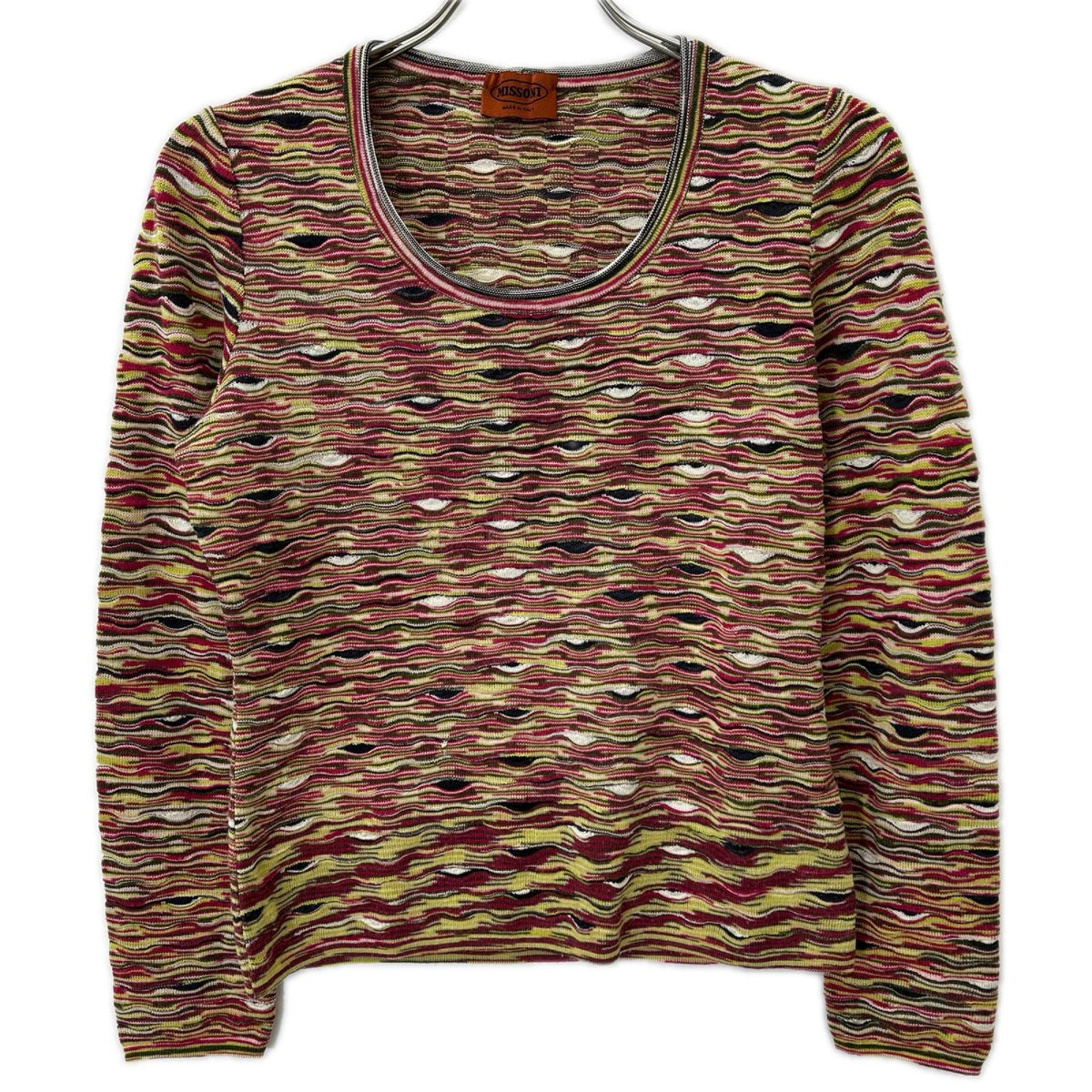 MISSONI ミッソーニ マルチカラー ウールシルク ニット プルオーバー トップス