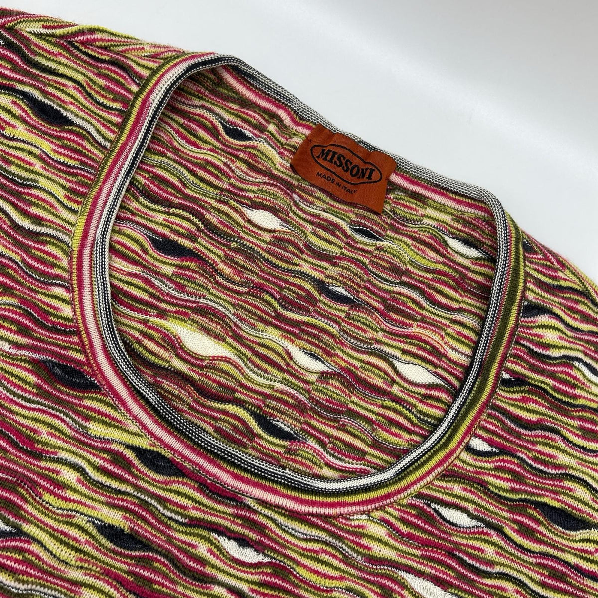 MISSONI ミッソーニ マルチカラー ウールシルク ニット プルオーバー トップス
