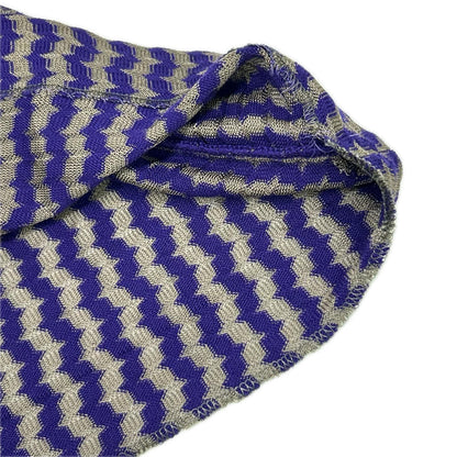 MISSONI ミッソーニ OPMDLW0010 パープル ウールレーヨン 幾何学柄 ニット ワンピース ワンピース