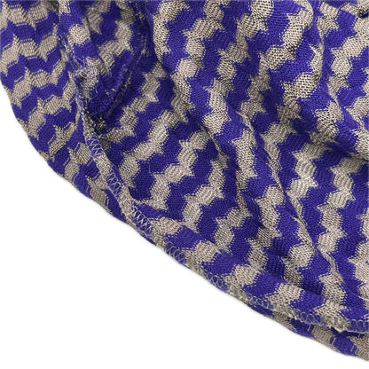 MISSONI ミッソーニ OPMDLW0010 パープル ウールレーヨン 幾何学柄 ニット ワンピース ワンピース