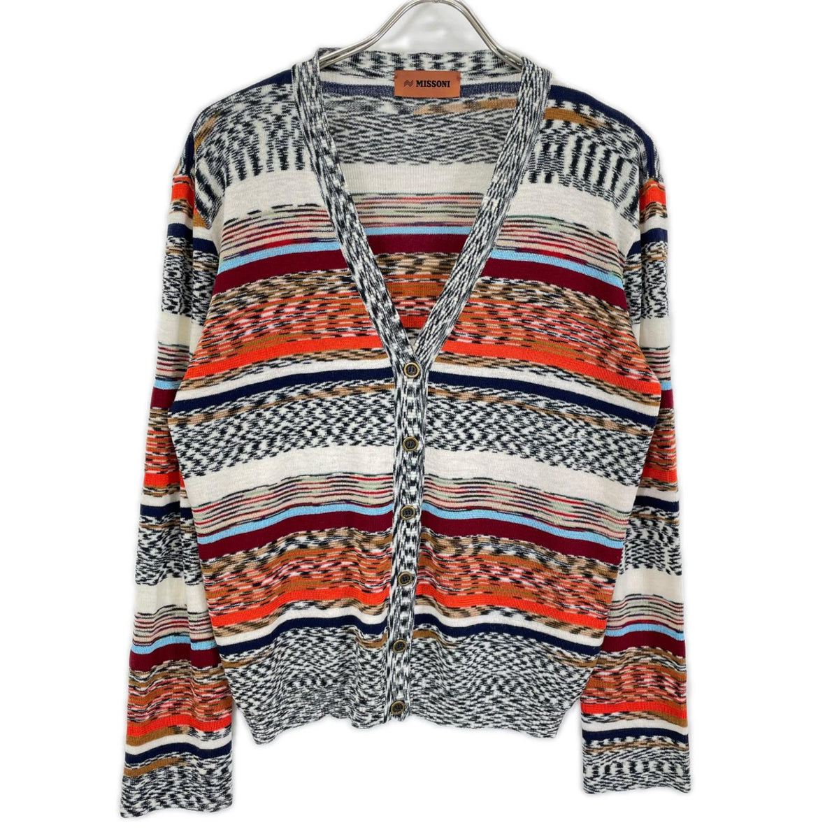 MISSONI ミッソーニ 22年 DS22WM0R マルチカラー ウール ニット カーディガン トップス