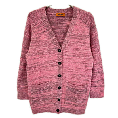 MISSONI ミッソーニ ピンク×グレー ウールレーヨン ニット カーディガン トップス