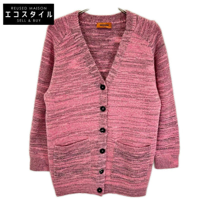 MISSONI ミッソーニ ピンク×グレー ウールレーヨン ニット カーディガン トップス
