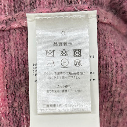 MISSONI ミッソーニ ピンク×グレー ウールレーヨン ニット カーディガン トップス