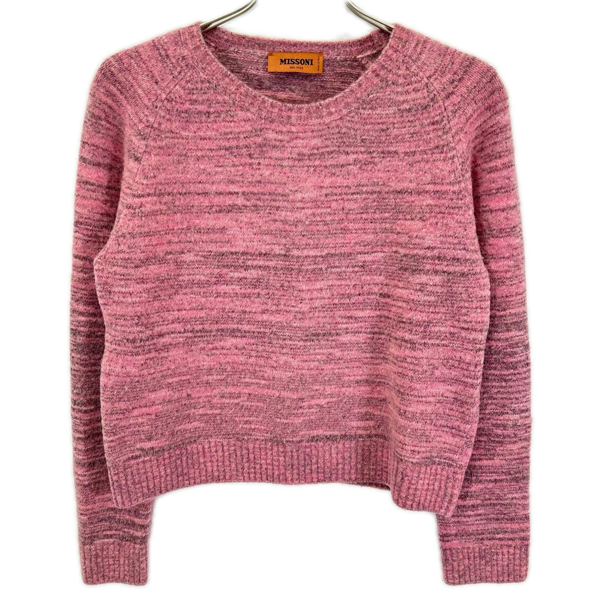 MISSONI ミッソーニ ピンク×グレー ウールレーヨン ニット セーター トップス