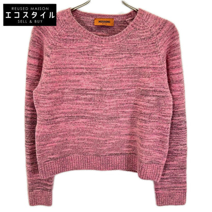 MISSONI ミッソーニ ピンク×グレー ウールレーヨン ニット セーター トップス