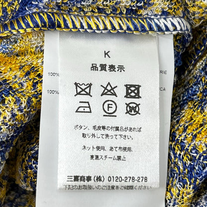 MISSONI ミッソーニ ブルー×イエロー レーヨン マルチカラー シャツワンピース ワンピース