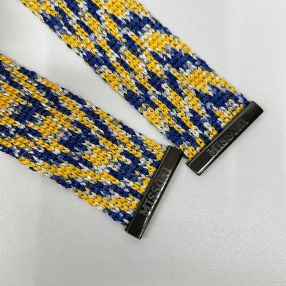 MISSONI ミッソーニ ブルー×イエロー レーヨン マルチカラー シャツワンピース ワンピース