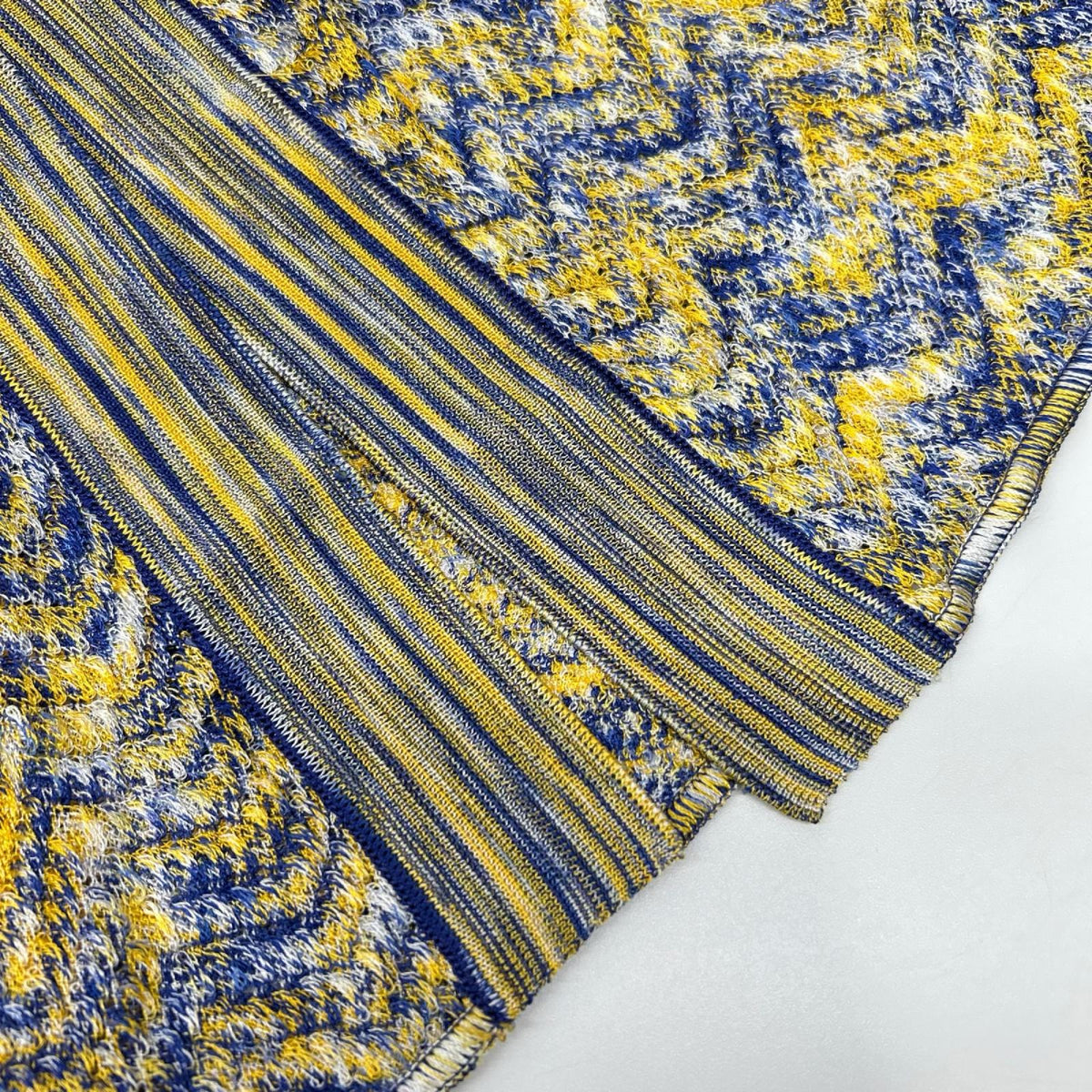 MISSONI ミッソーニ ブルー×イエロー レーヨン マルチカラー シャツワンピース ワンピース