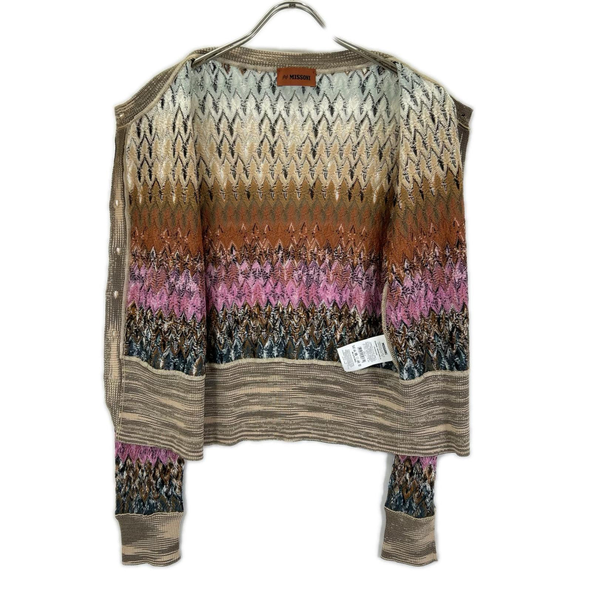 MISSONI ミッソーニ 22年 DS22WM0F ブラウン系 マルチカラー ウール カーディガン トップス