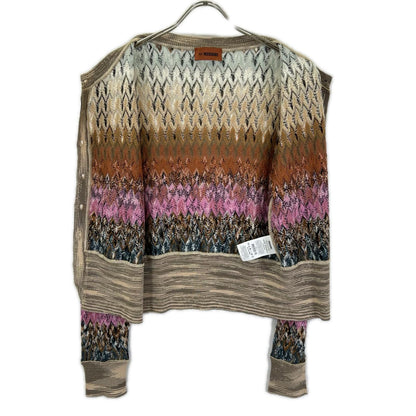 MISSONI ミッソーニ 22年 DS22WM0F ブラウン系 マルチカラー ウール カーディガン トップス