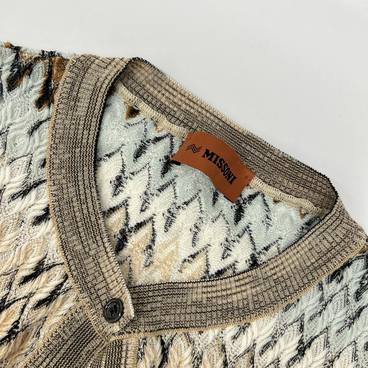 MISSONI ミッソーニ 22年 DS22WM0F ブラウン系 マルチカラー ウール カーディガン トップス