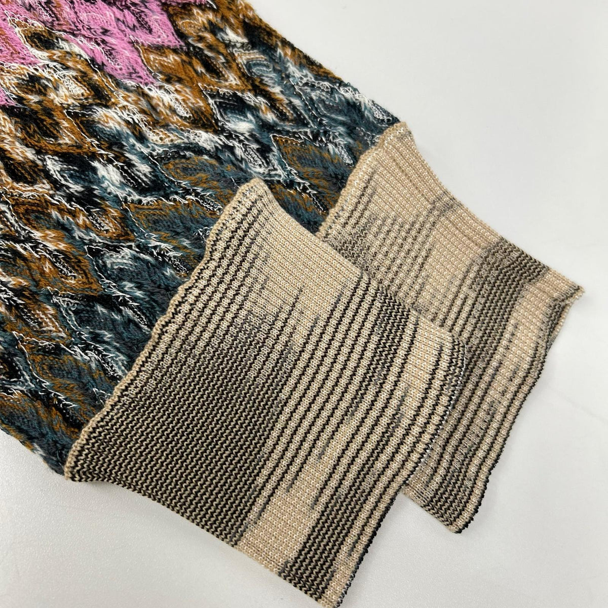 MISSONI ミッソーニ 22年 DS22WM0F ブラウン系 マルチカラー ウール カーディガン トップス