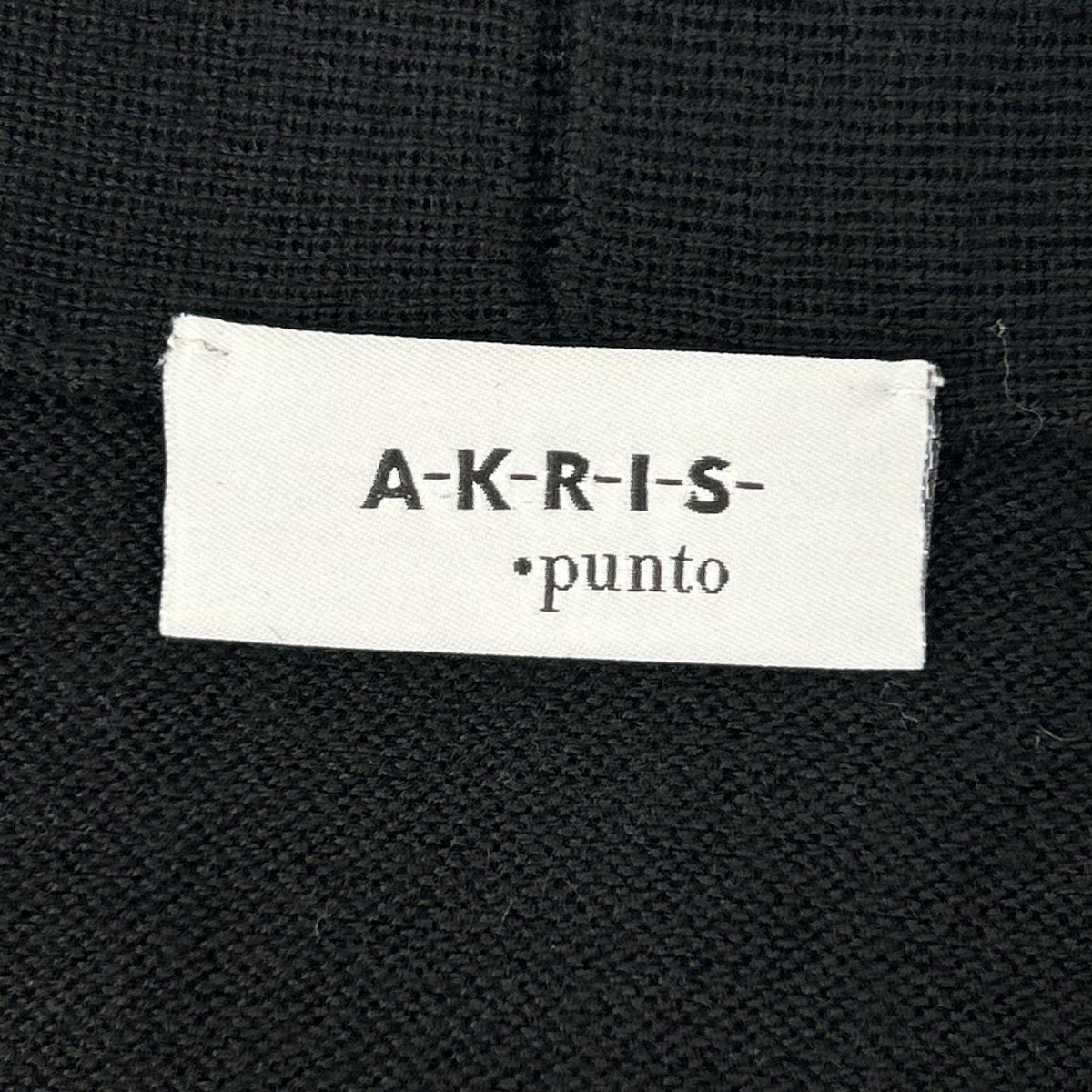 Akris アクリス 【punto】ブラック ウール ドッキング ワンピース ワンピース