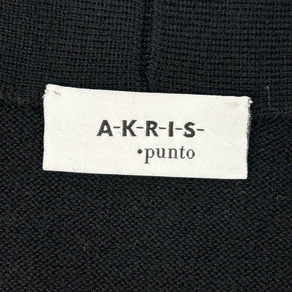 Akris アクリス 【punto】ブラック ウール ドッキング ワンピース ワンピース