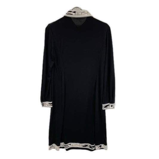 LEONARD レオナール 【FASHION】0190261 ブラック カンカン 襟付き ワンピース ワンピース