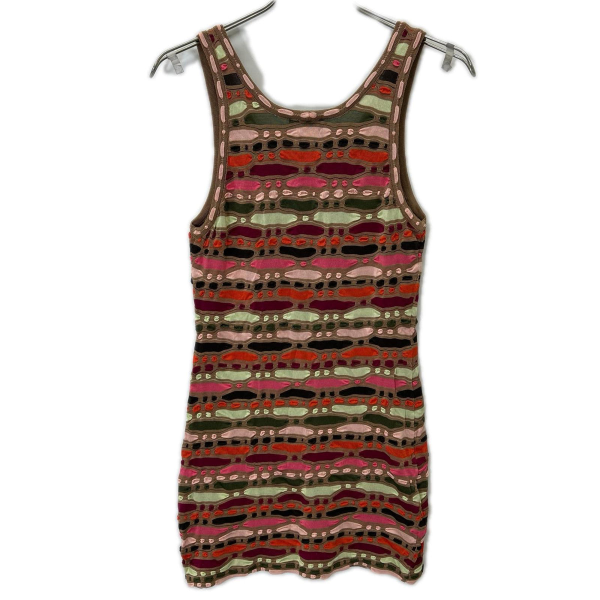 MISSONI ミッソーニ ベージュ系 マルチカラー レーヨン ノースリーブ ワンピース ワンピース