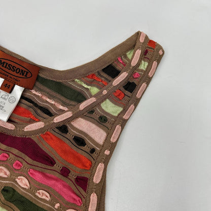 MISSONI ミッソーニ ベージュ系 マルチカラー レーヨン ノースリーブ ワンピース ワンピース