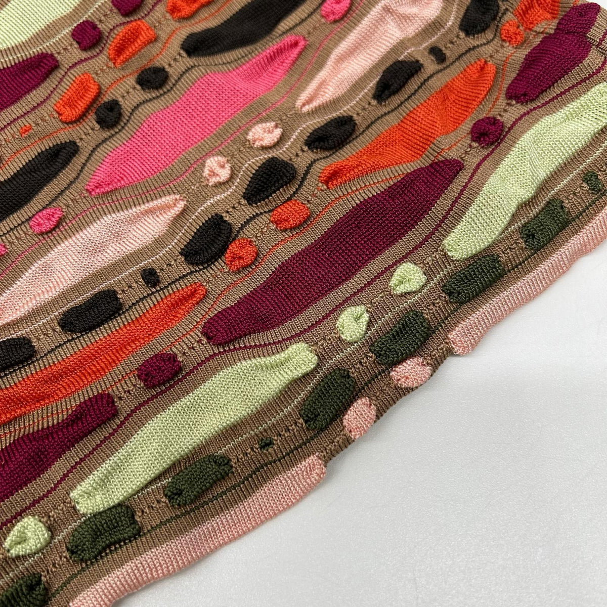 MISSONI ミッソーニ ベージュ系 マルチカラー レーヨン ノースリーブ ワンピース ワンピース