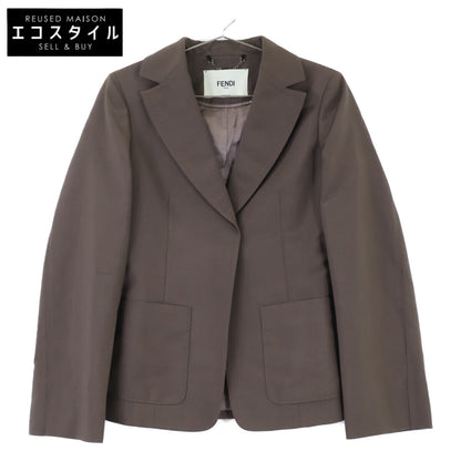 FENDI フェンディ 24年 FJ7624 AQ3H ブラウン ウール テーラードジャケット ジャケット