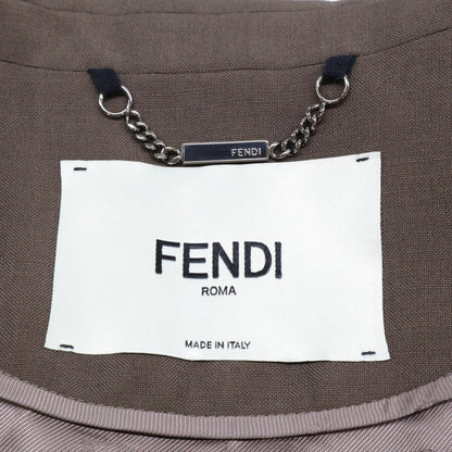 FENDI フェンディ 24年 FJ7624 AQ3H ブラウン ウール テーラードジャケット ジャケット