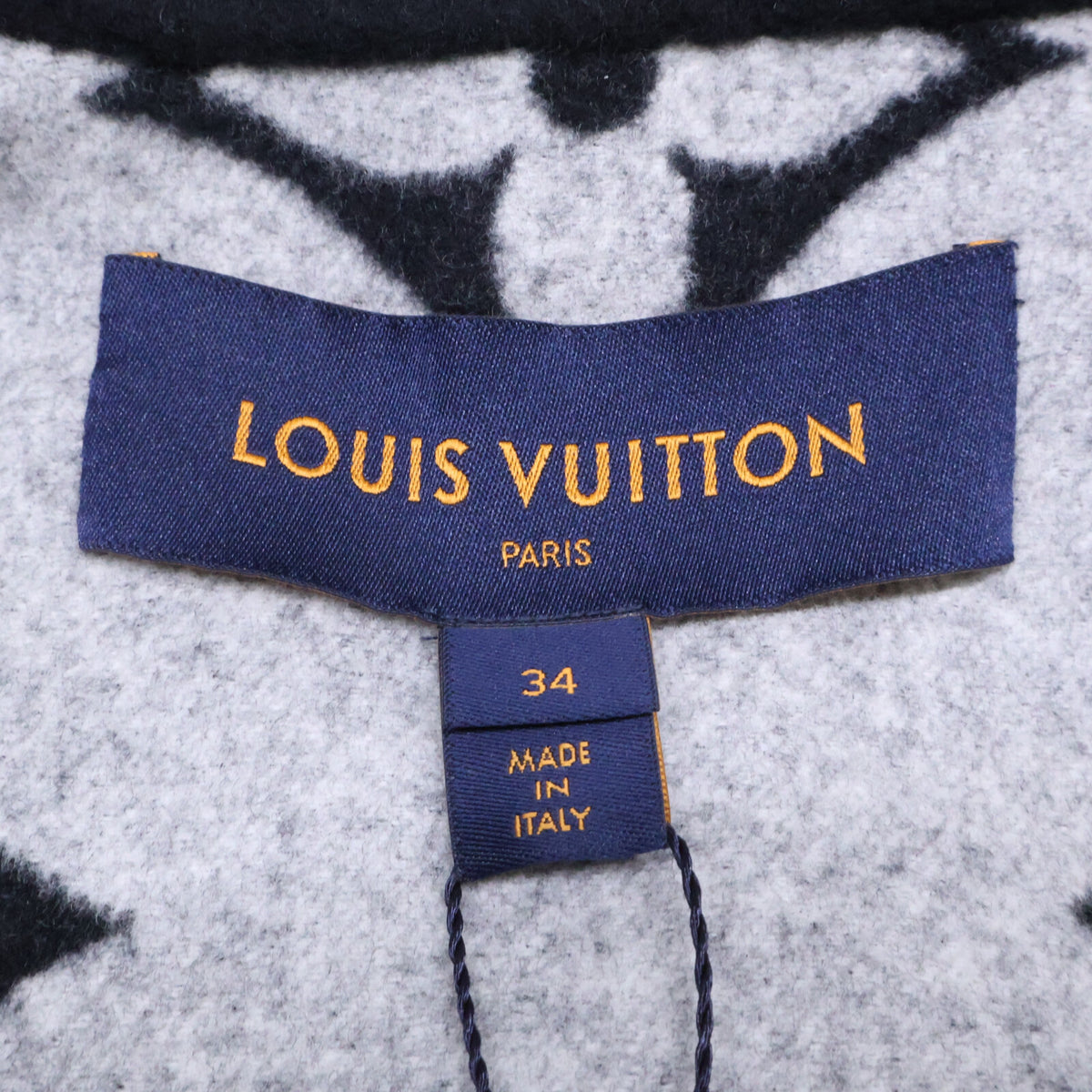 LOUIS VUITTON ルイヴィトン 新品未使用 国内正規 FHC030NUV ベルト付き 裏地モノグラム シルク混ウール ロング コート