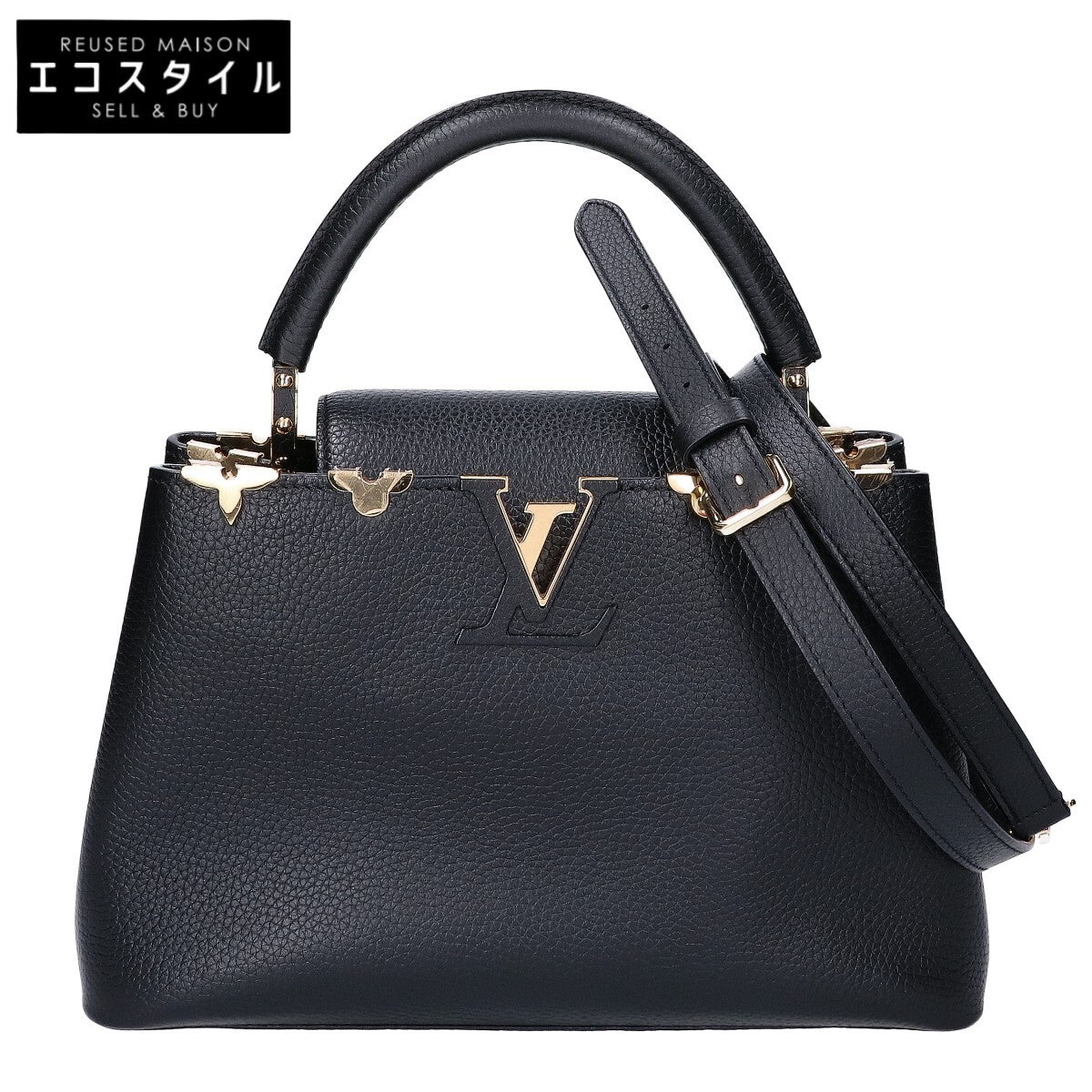 LOUIS VUITTON ルイヴィトン 美品 M54663 カプシーヌMM トリヨンレザー 2WAYショルダーハバッグ ハンドバッグ