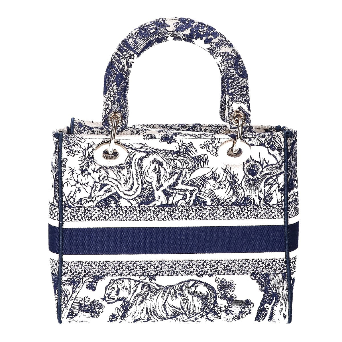 Christian Dior クリスチャンディオール 美品 LADY D-LITE ミディアム トワルドゥジュイ エンブロイダリー 2WAYショルダーバッグ ハンドバッグ