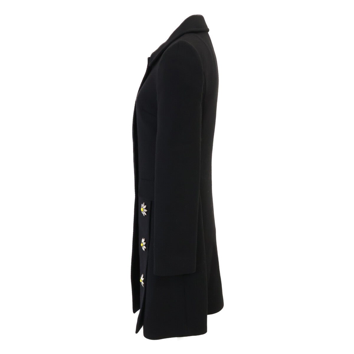 DOLCE&GABBANA ドルチェアンドガッバーナ 【国内正規】F0P23Z FU2TS フラワービジュー ウール ロング コート