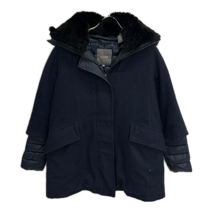 DUVETICA デュベティカ EILISH ネイビー ファー付き レイヤード ダウンジャケット ジャケット