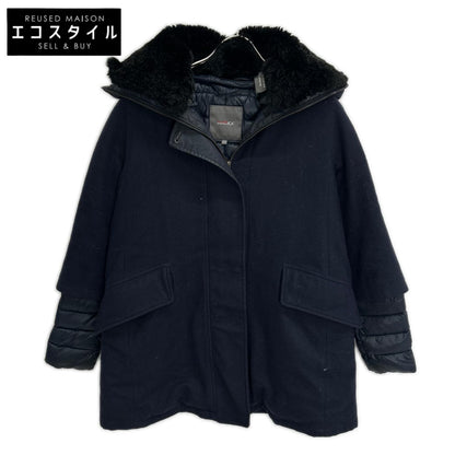 DUVETICA デュベティカ EILISH ネイビー ファー付き レイヤード ダウンジャケット ジャケット