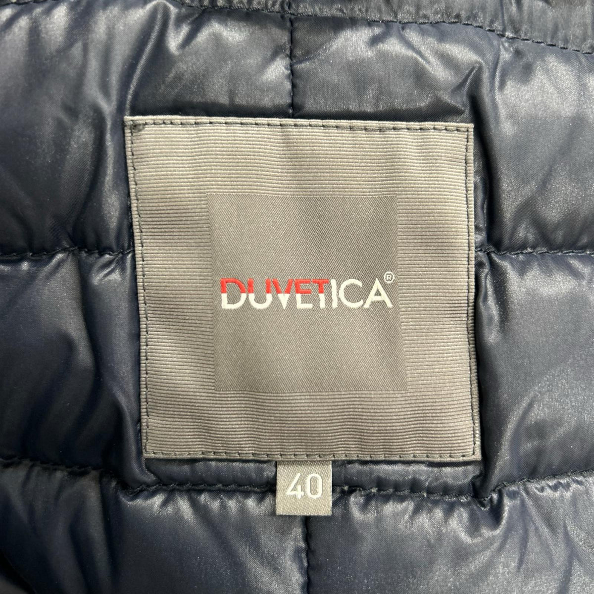 DUVETICA デュベティカ EILISH ネイビー ファー付き レイヤード ダウンジャケット ジャケット