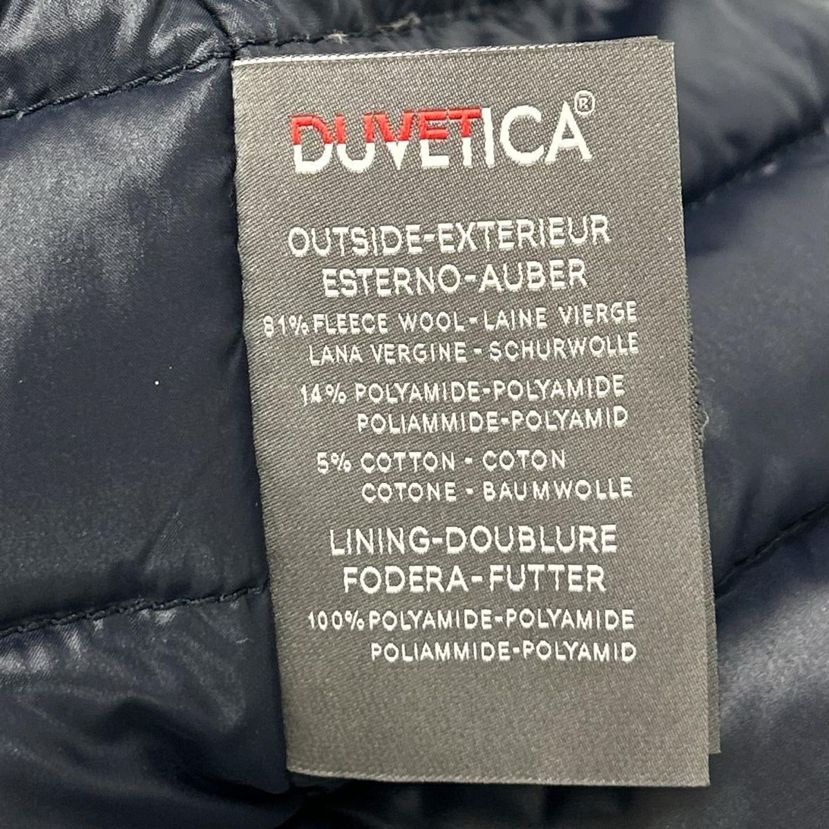 DUVETICA デュベティカ EILISH ネイビー ファー付き レイヤード ダウンジャケット ジャケット