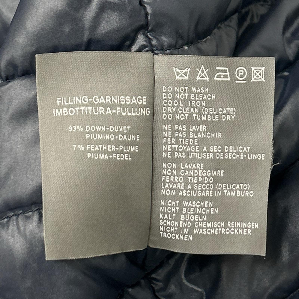 DUVETICA デュベティカ EILISH ネイビー ファー付き レイヤード ダウンジャケット ジャケット