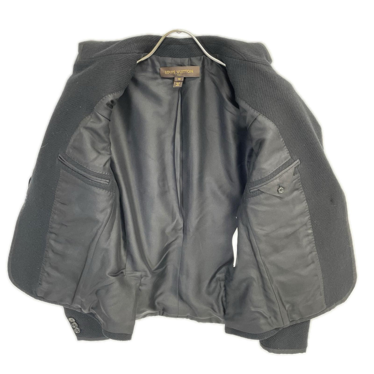 LOUIS VUITTON ルイヴィトン KWI12A WTTA07W4T ブラック ウール シルク ドッキング テーラードジャケット ジャケット