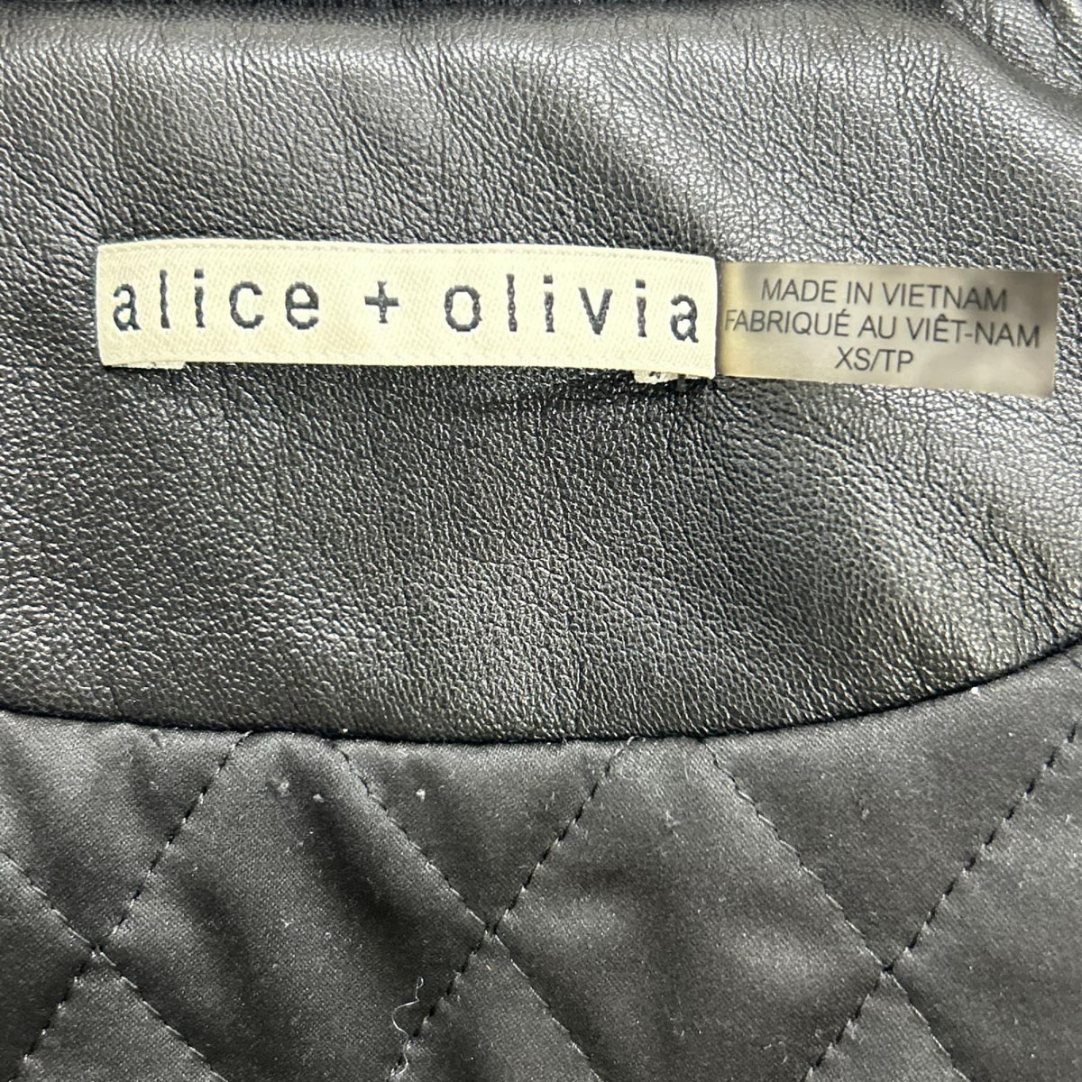 alice+olivia アリスオリビア CC209X13218 ブラック フェイクファー ボンバージャケット ジャケット