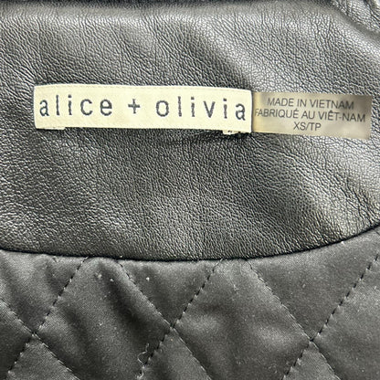 alice+olivia アリスオリビア CC209X13218 ブラック フェイクファー ボンバージャケット ジャケット