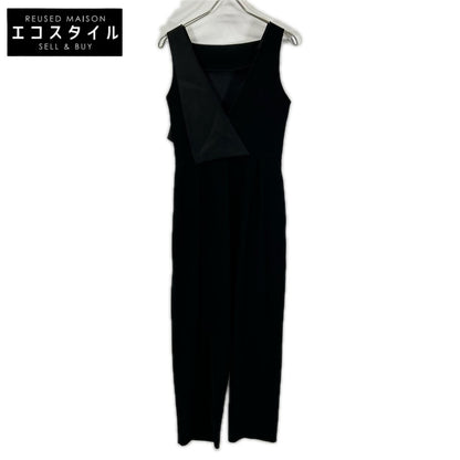 EMPORIOARMANI エンポリオアルマーニ 3H2D61 2NWAZ ブラック バックオープン サロペット オーバーオール オールインワン