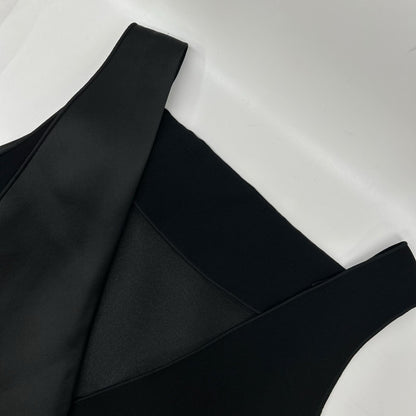 EMPORIOARMANI エンポリオアルマーニ 3H2D61 2NWAZ ブラック バックオープン サロペット オーバーオール オールインワン