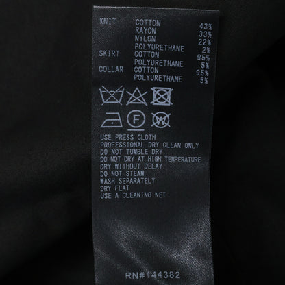 ADEAM アディアム 42721 ブラック レーヨン混 パラダイスニットドレス ワンピース