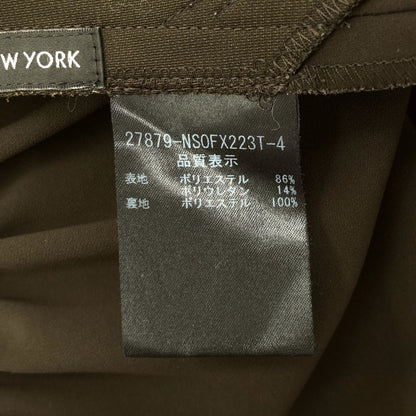 FOXEY NEW YORK フォクシーニューヨーク 27879 ブラウン レディエンパイア ノースリーブ フレア ワンピース トップス