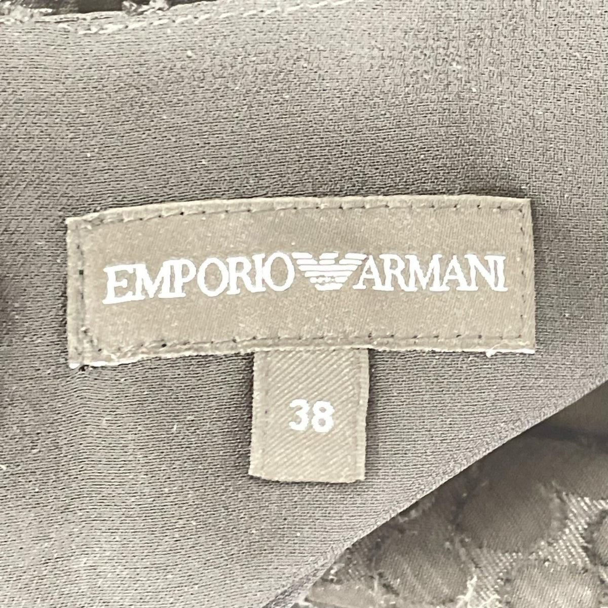 EMPORIOARMANI エンポリオアルマーニ 6H2A802NMBZ ブラックプリーツ ポルカドット ジョーゼット ミディ ドレス ワンピース